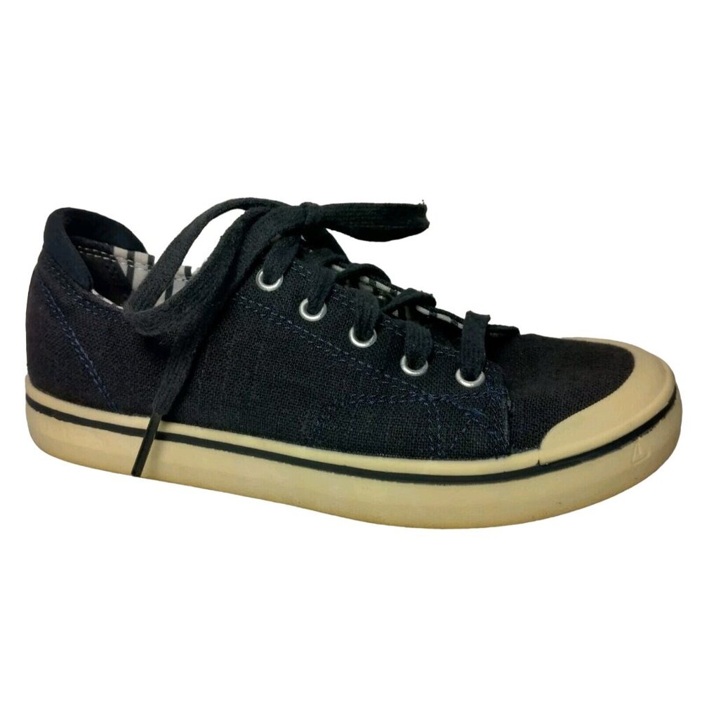 Keen Elsa Shoes Women Size US 6.5 UK4 EU37 Sneakers Blue Canvas Lace Up READ